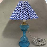 turkis-klart-glas-antik-lampefod-bordlampe-gammel-russisk